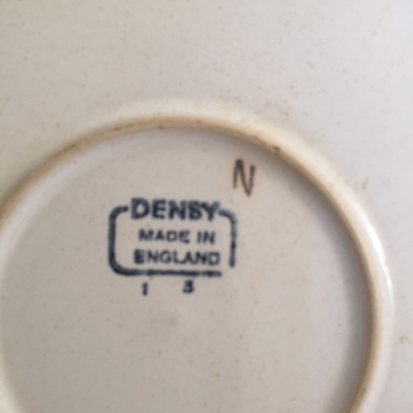 Vintage Denby Gypsy Langley 10" Dinner Plate Pink Flowers England (EUC) - Picture 3 of 3